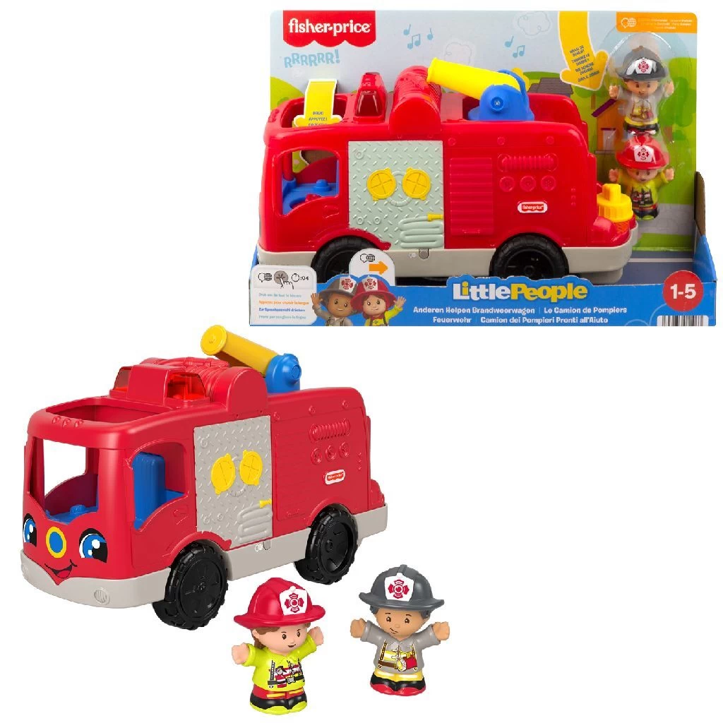 Fisher Price Little People Brandweerauto 1 Fisher Price Little People Brandweerauto