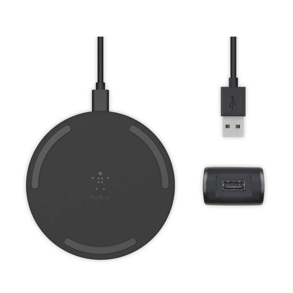 Belkin Draadloze Telefoon Oplader USB-A/Micro-USB 7.5W Zwart 1 Belkin Draadloze Telefoon Oplader USB-A/Micro-USB 7.5W Zwart