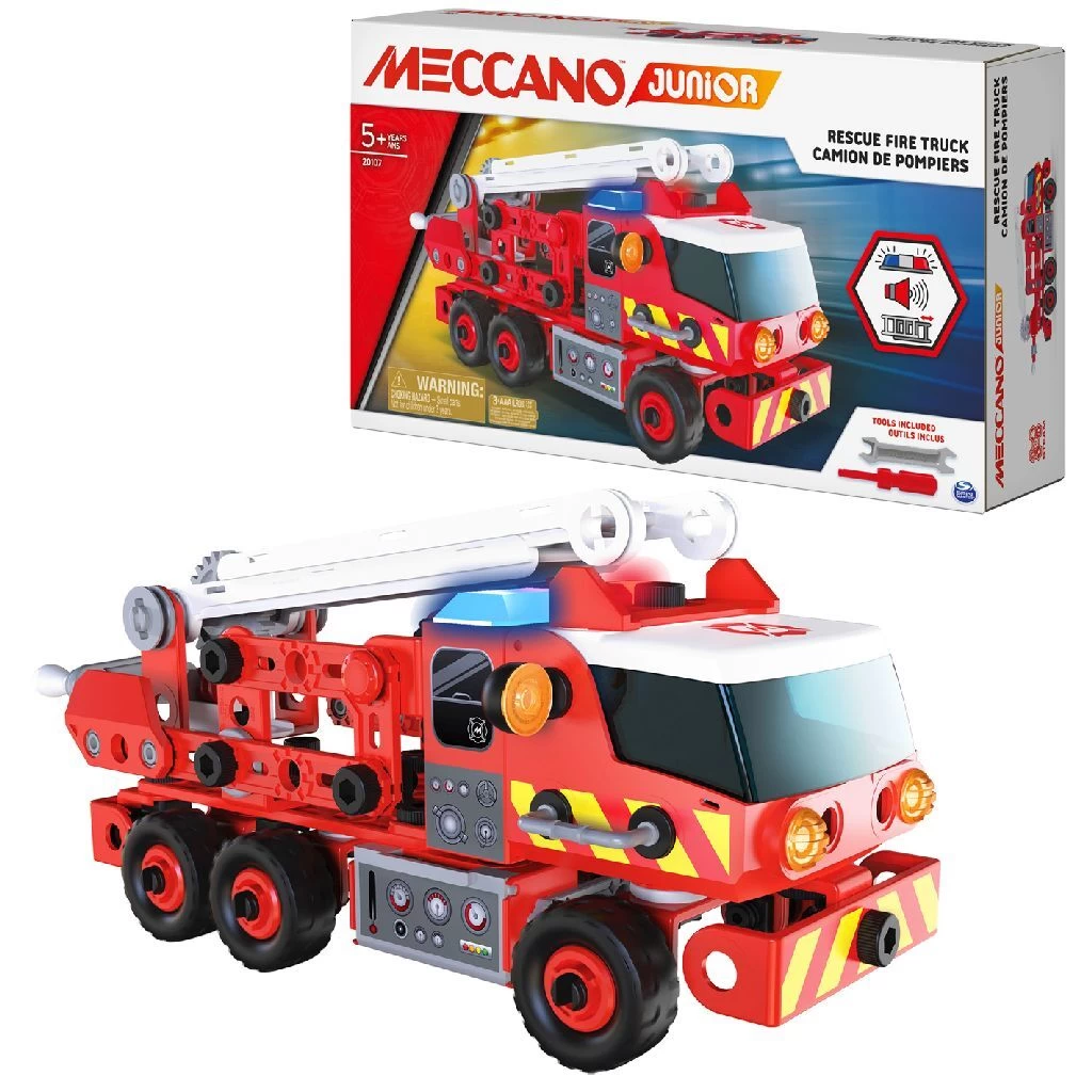 Meccano Junior Brandweerwagen 1 Meccano Junior Brandweerwagen