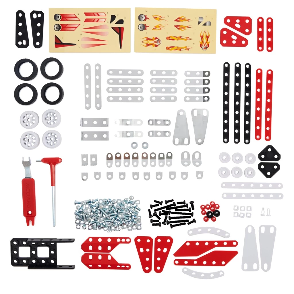 Meccano 10 Modellen Set Race Voertuigen 225-delig 3 Meccano 10 Modellen Set Race Voertuigen 225-delig - Afbeelding 3