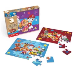 Paw Patrol 3in1 Houten Puzzel In Doosje 3×24 Stukjes