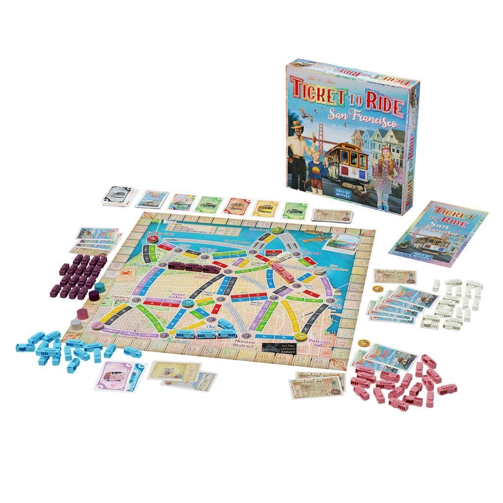 Asmodee Ticket To Ride San Francisco 2 Asmodee Ticket To Ride San Francisco - Afbeelding 2