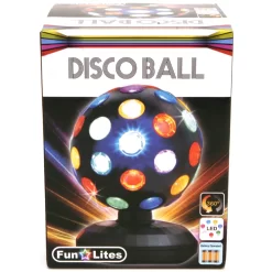Basic Fun Lites Disco LED-Bol 15 Cm Zwart