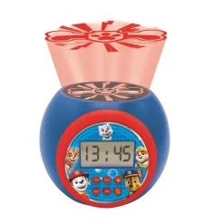 Paw Patrol Projector Wekker Rood/Blauw -Beste Speelgoed 3380743083636 2