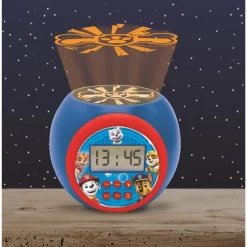 Paw Patrol Projector Wekker Rood/Blauw -Beste Speelgoed 3380743083636 5