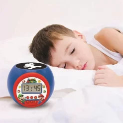 Super Mario Projector Wekker Rood/Blauw -Beste Speelgoed 3380743083667 4