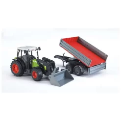 Bruder 2112 Claas Nectis 267 F Met Voorlader + Aanhanger 65,5×12,9×15 Cm