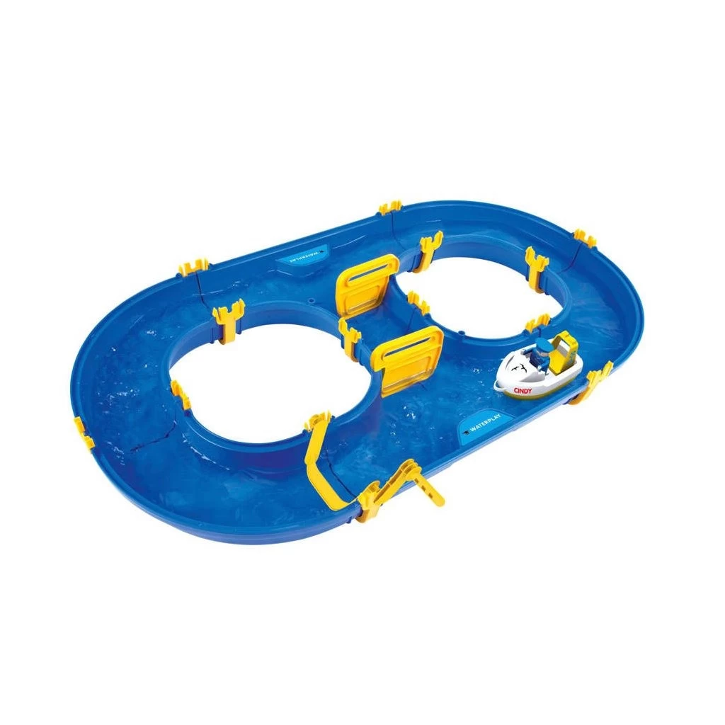 BIG Waterplay Waterbaan Rotterdam Met Bootje & Figuur 90x50x9 Cm 1 BIG Waterplay Waterbaan Rotterdam Met Bootje & Figuur 90x50x9 Cm