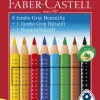 Faber Castell FC-280921 Kleurpotlood Faber-Castell Jumbo GRIP Promotieset 8 + 1 + 1