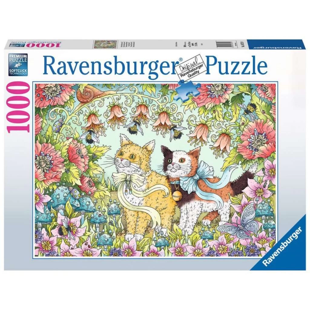 Ravensburger Puzzel Kattenvriendschap 1000 Stukjes 2 Ravensburger Puzzel Kattenvriendschap 1000 Stukjes - Afbeelding 2