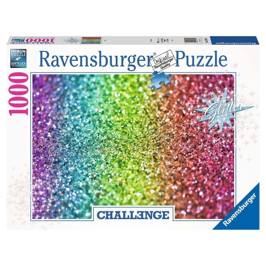 Ravensburger Puzzel Challenge Glitter 1000 Stukjes 1 Ravensburger Puzzel Challenge Glitter 1000 Stukjes