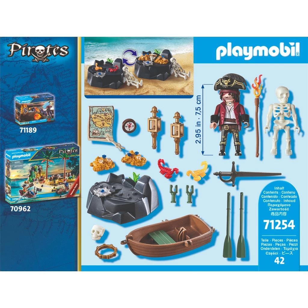 Playmobil 71254 Starter Pack Piraat Met Roeiboot 5 Playmobil 71254 Starter Pack Piraat Met Roeiboot - Afbeelding 5