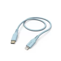 Hama Oplaadkabel Flexible USB-C – Lightning 1,5 M Silicone Blauw
