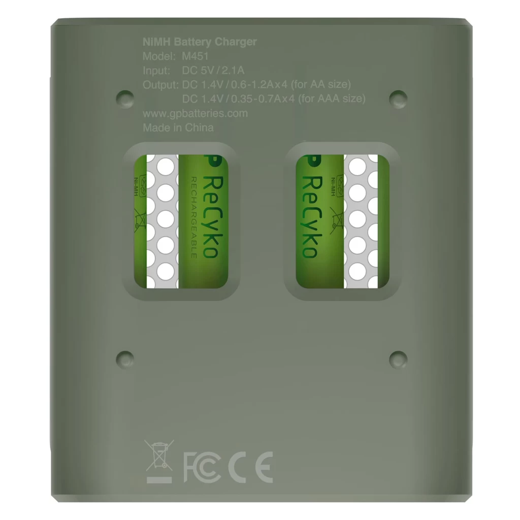 GP Recyko USB Lader + 4 AAA Batterijen 950mah 4 GP Recyko USB Lader + 4 AAA Batterijen 950mah - Afbeelding 4