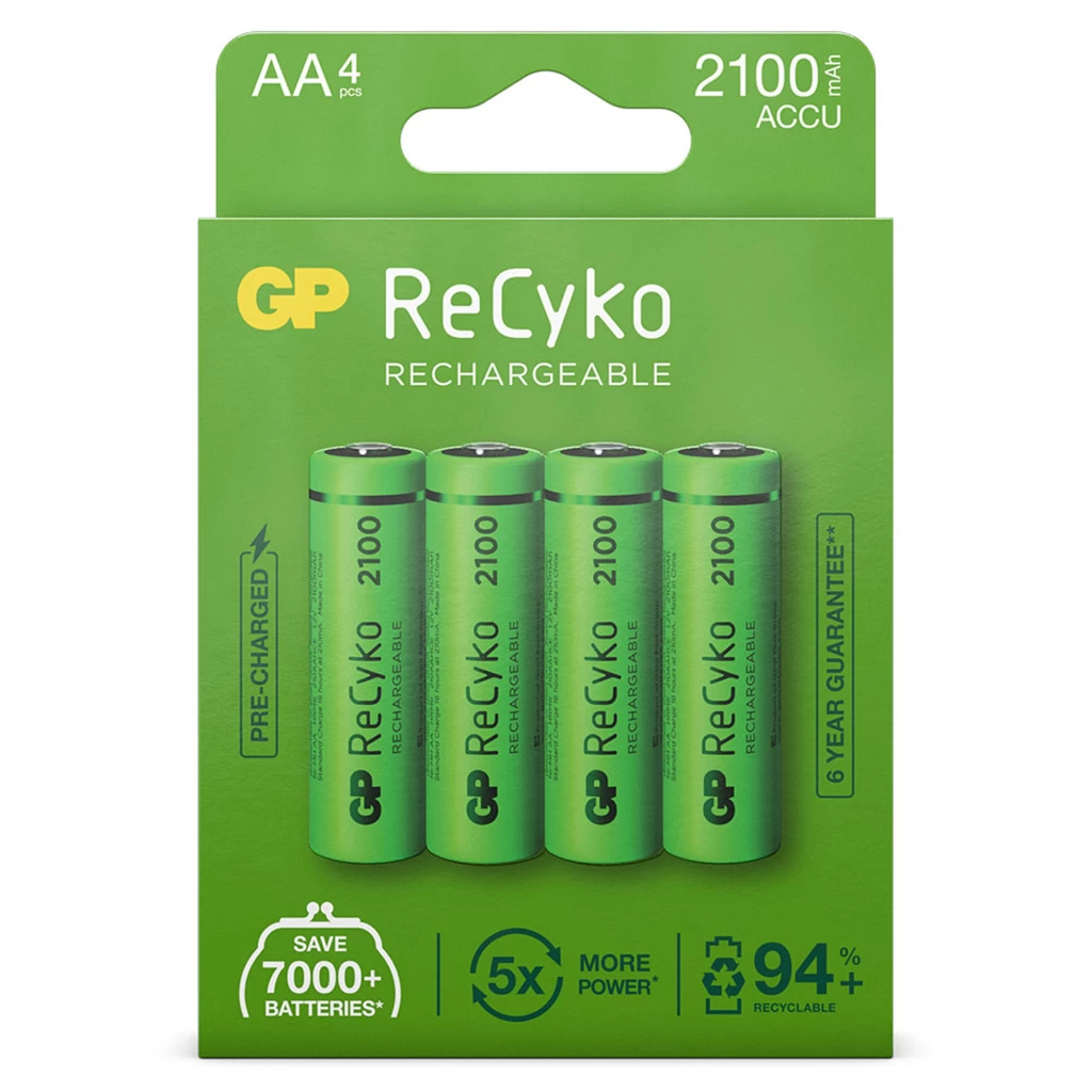 GP Recyko Gp Oplaadbaar Batterij Aa A4 2100mah 1 GP Recyko Gp Oplaadbaar Batterij Aa A4 2100mah