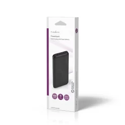 Nedis UPBKPD10000BK Powerbank 10000 Mah 2x 3.0 A Outputs: 2 Output: 1x Usb-a / 1x Usb-c™ Inputs: 1x Micro Usb / 1x Usb-c™ Pd2.0 18w Lithium-polymeer -Beste Speelgoed 5412810401734 8