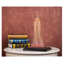 Cubic Fun 3D Puzzel Empire State Building + LED Verlichting 58 Stukjes -Beste Speelgoed 6944588205034 2