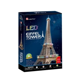 Cubic Fun 3D LED Puzzel De Eifeltoren 84 Stukjes -Beste Speelgoed 6944588205072 3
