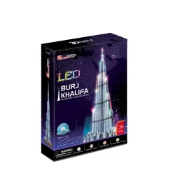 Cubic Fun 3D LED Puzzel Burj Khalifa 136 Stukjes -Beste Speelgoed 6944588205089 3