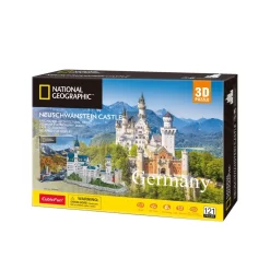 Cubic Fun National Geographic 3D Puzzel Neuschwanstein 121 Stukjes -Beste Speelgoed 6944588209902 4