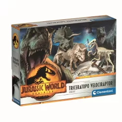 Clementoni Jurassic World Triceratop And Velociraptor Dig Kit