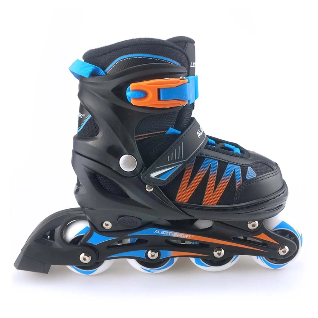 Alert Inline Skates Maat 39-42 Blauw/Oranje/Zwart 1 Alert Inline Skates Maat 39-42 Blauw/Oranje/Zwart