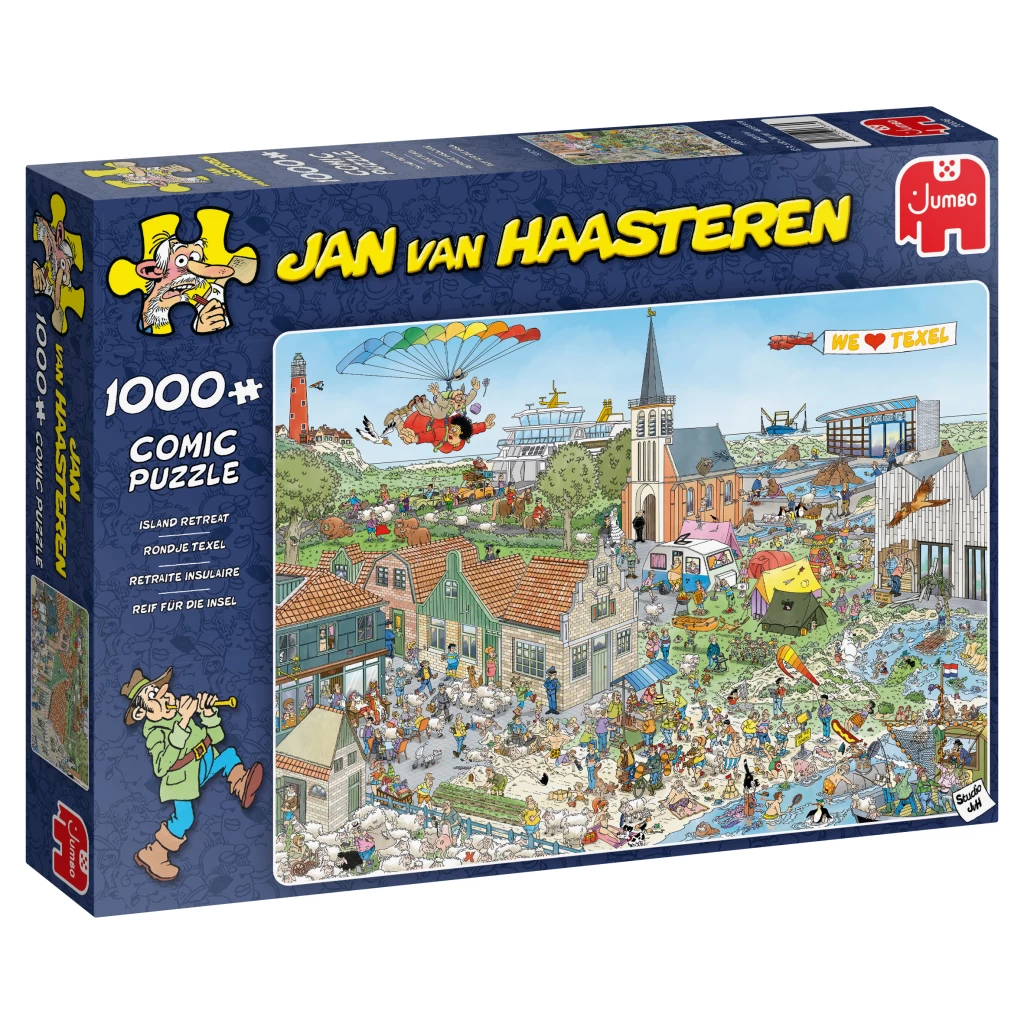 Jumbo Puzzel Jan Van Haasteren Rondje Texel 1000 Stukjes 2 Jumbo Puzzel Jan Van Haasteren Rondje Texel 1000 Stukjes - Afbeelding 2