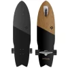 Street Surfing Shark Attack 36" Zelfrijdend Longboard Koa Black