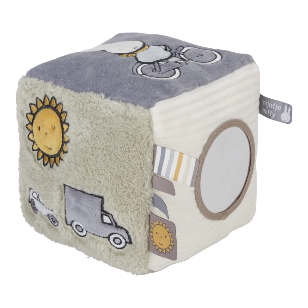 Nijntje Fluffy Activiteitenkubus + Geluid Blauw 2 Nijntje Fluffy Activiteitenkubus + Geluid Blauw - Afbeelding 2