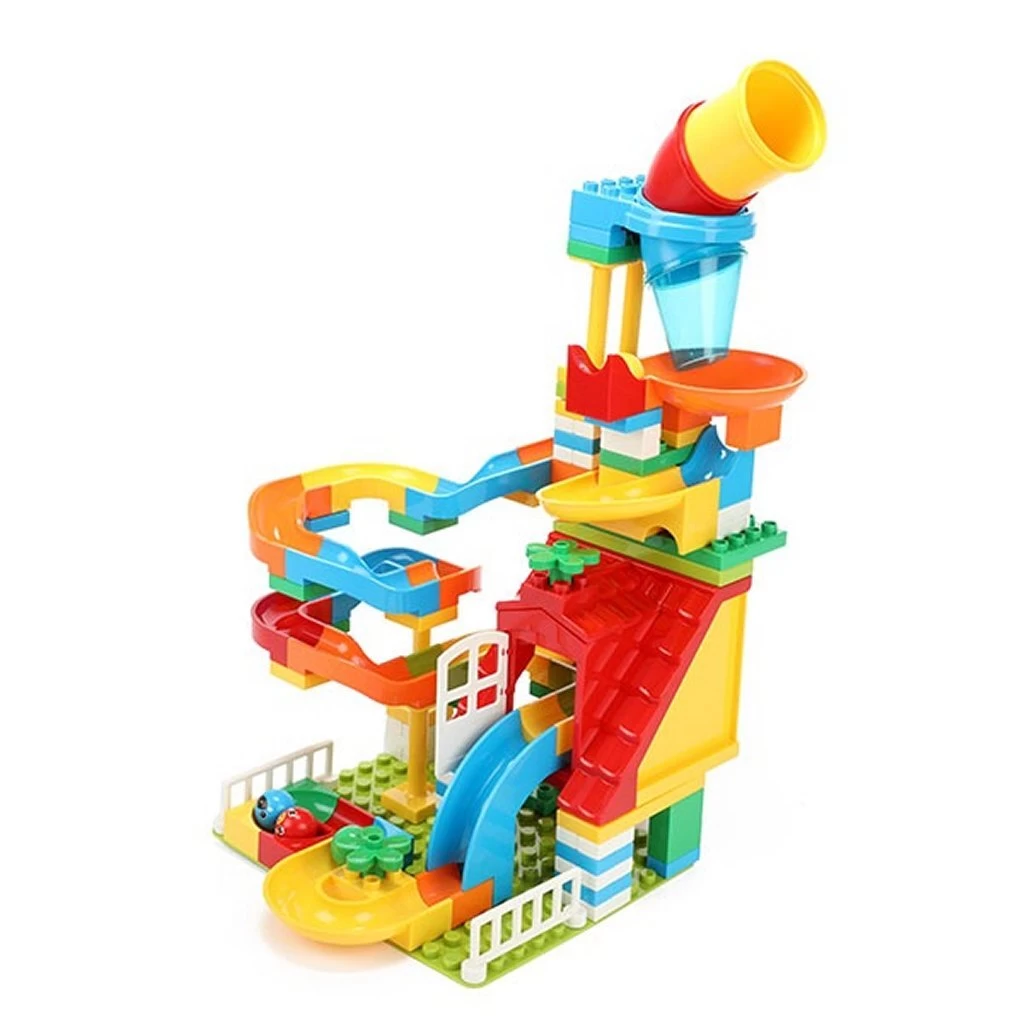 Toi Toys Toi-Toys Blocks Bouwblokken Knikkerbaan 133-delig 5 Toi Toys Toi-Toys Blocks Bouwblokken Knikkerbaan 133-delig - Afbeelding 5