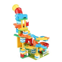 Toi Toys Toi-Toys Blocks Bouwblokken Knikkerbaan 133-delig 13 Toi Toys Toi-Toys Blocks Bouwblokken Knikkerbaan 133-delig -Beste Speelgoed 8714627000757 5