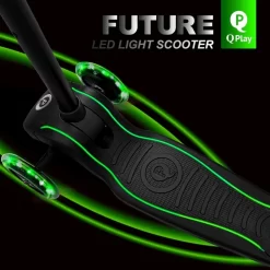 Qplay Step Future Met 3 Wielen + Licht Groen/Zwart 5 Qplay Step Future Met 3 Wielen + Licht Groen/Zwart -Beste Speelgoed 8715347010408 2