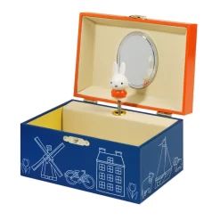 Nijntje Opbergdoosje Met Muziek Met Hollandse Print Blauw/Oranje -Beste Speelgoed 8716473330989 2