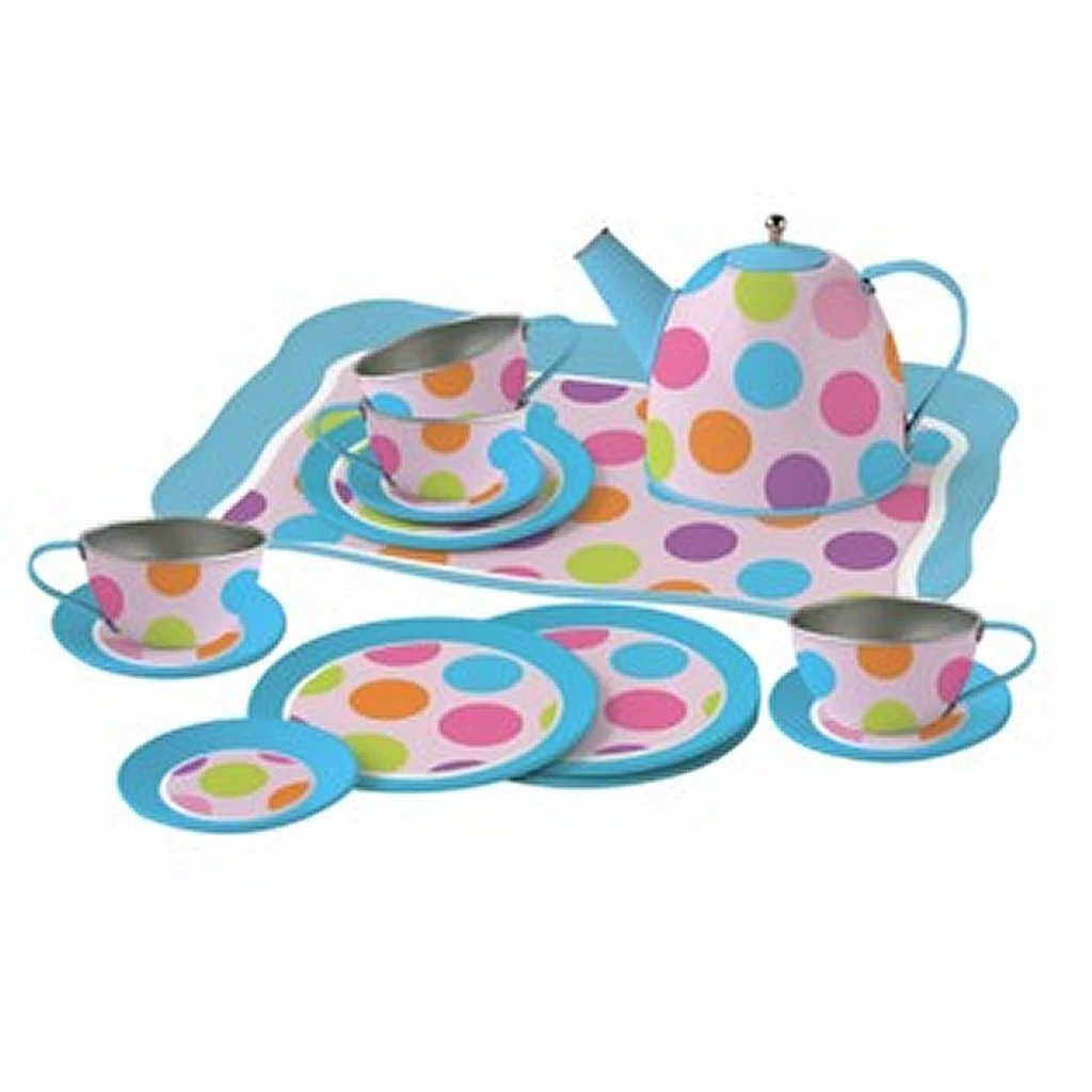 Simply For Kids Tinnen Theeservies Confetti Met Koffertje 1 Simply For Kids Tinnen Theeservies Confetti Met Koffertje