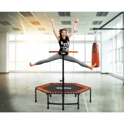 Salta 5357O Fitness Trampoline Met Beugel 128×127 Cm Zwart/Oranje -Beste Speelgoed 8719425453583 5